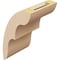Ekena Millwork 5-inch W x 6-inch D x 10-inch H Ozark Rough Cedar Woodgrain TimberThane Knee Brace, Primed BRCUR05X06X10OZKRCPR - alternate 5